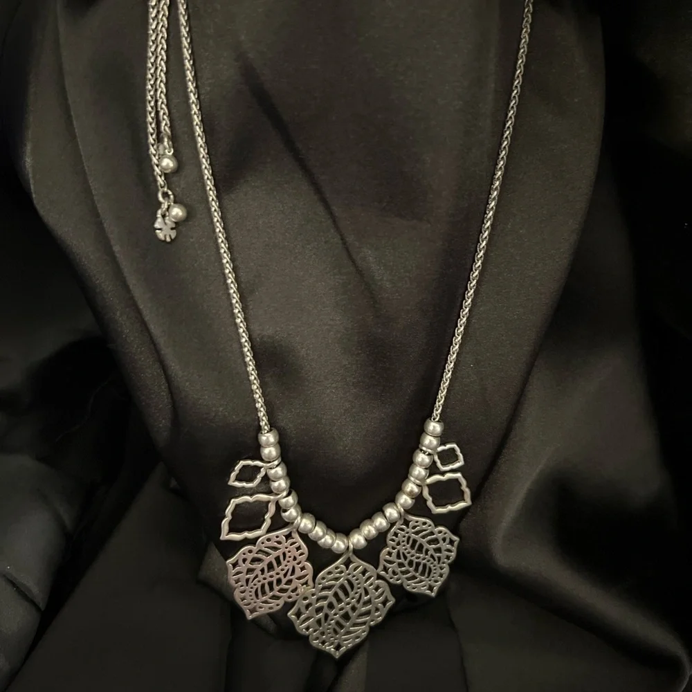 Gently used, Lucky Brand adjustable statement necklace.